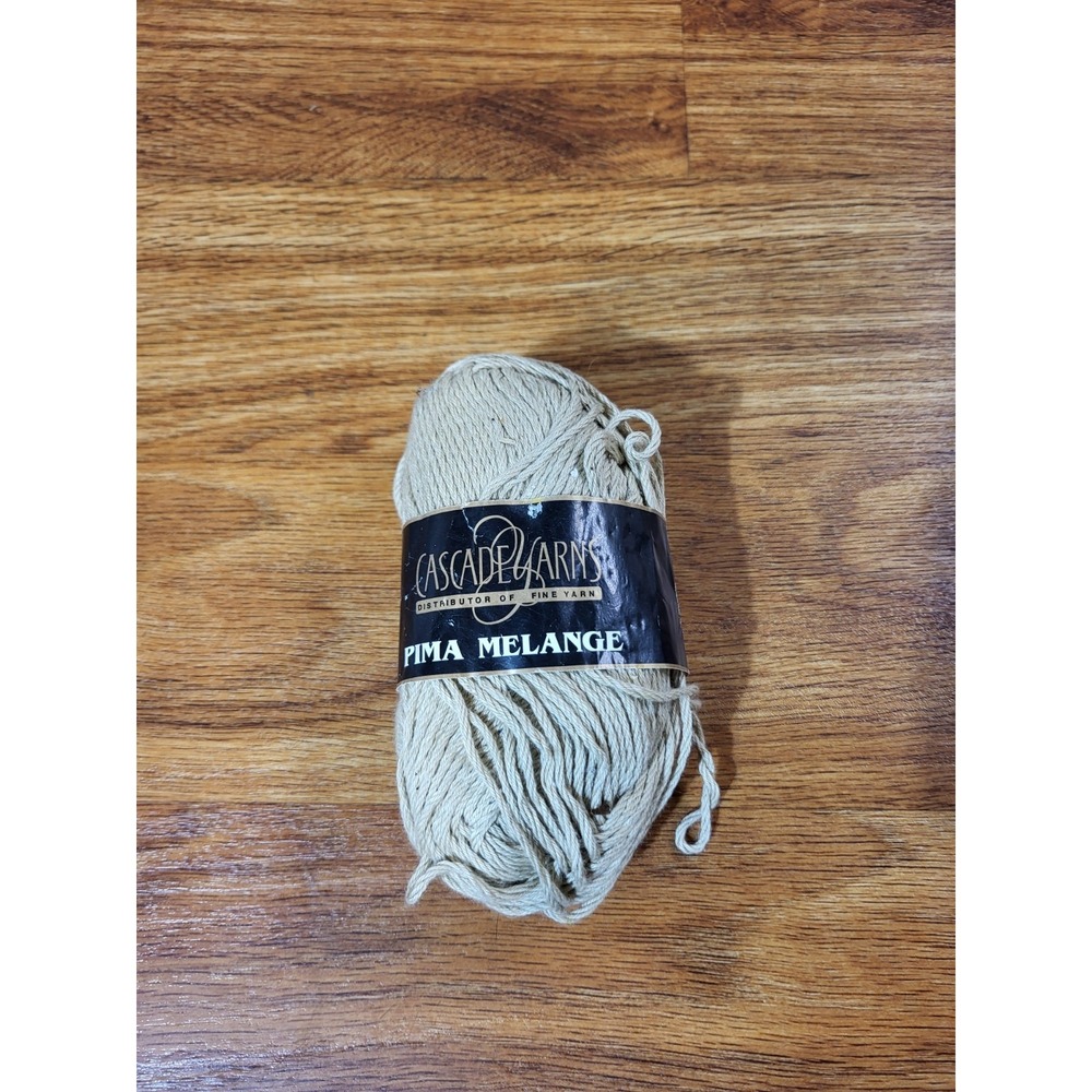 1 Cascade Yarns Pima Melange Beige #c111 Lot 2675